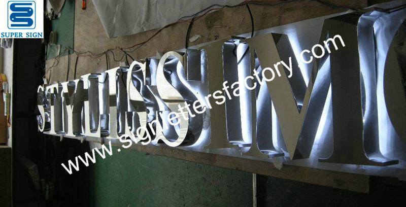 backlit LED channel letters